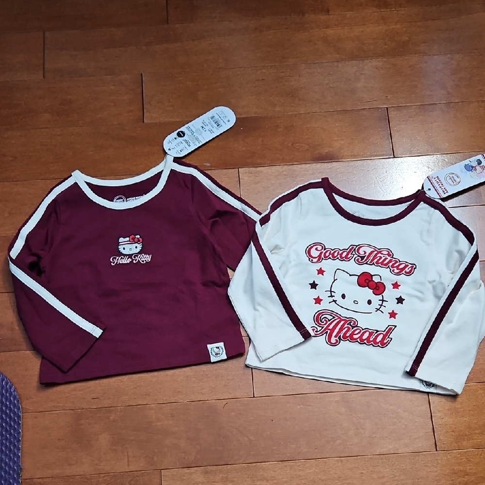 Nwt Hello Kitty Long Sleeve Shirts Set